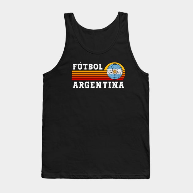 Argentina Football Ball Tank Top by footballomatic